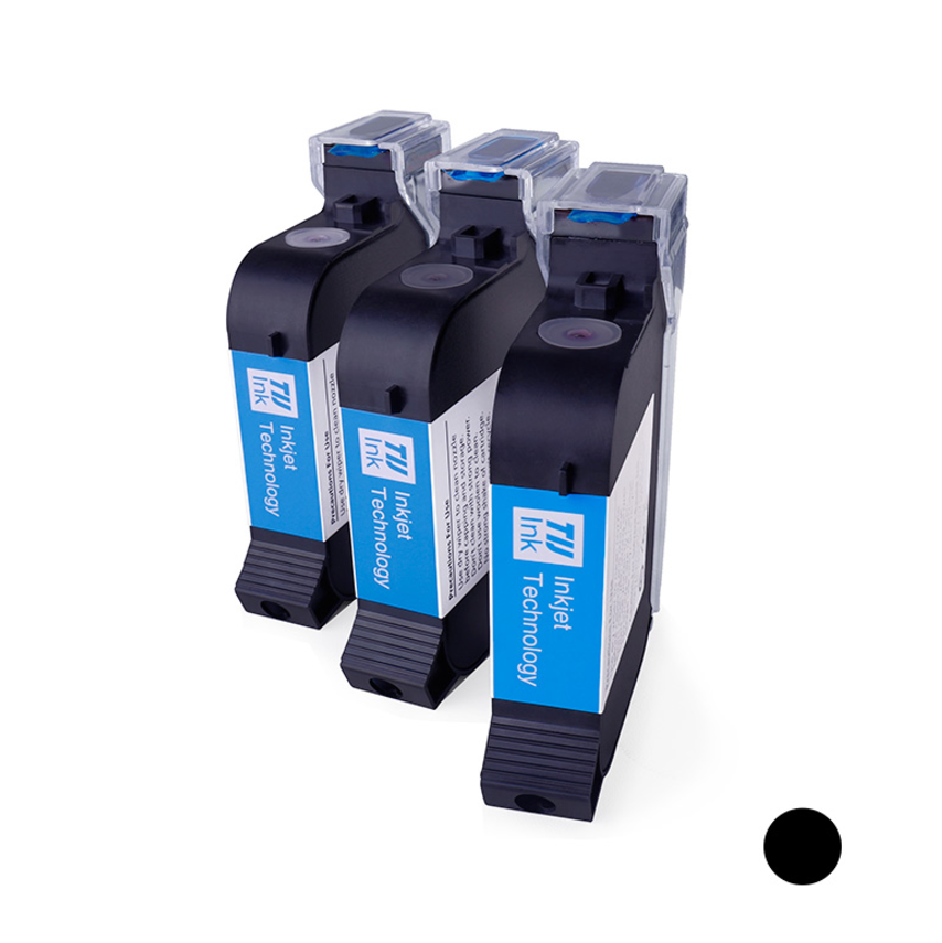 TIJ black solvent quick Drying ink cartridge 02